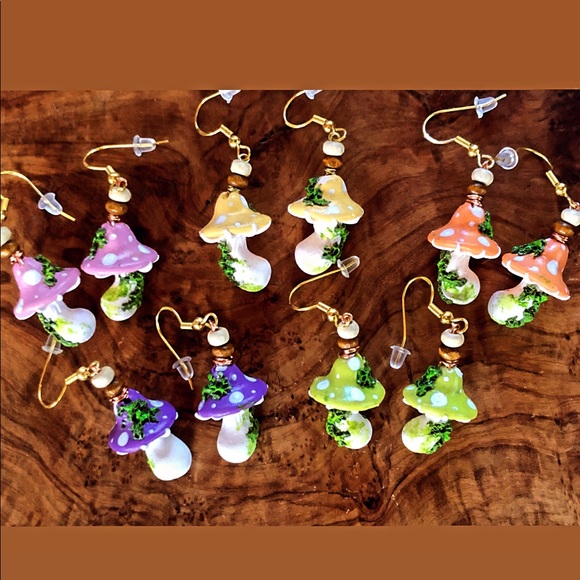 Mushroom earrings bundle - Picture 3 of 3
